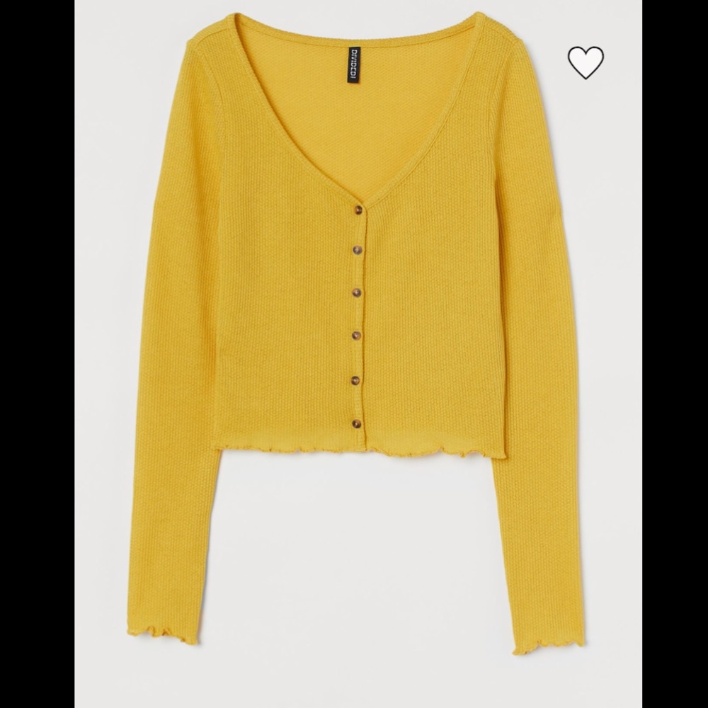 H&M YELLOW TOP